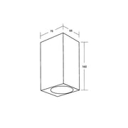 Brumberg Leuchten - Decken-/Wandleuchte LED-Wandleuchte 65342180 dim., schwarz