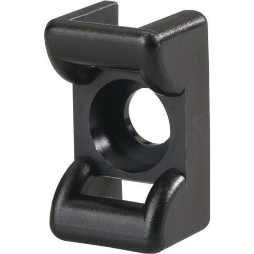 HellermannTyton - Befestigungssockel und -element für Kabelbinder Befestigungssockel KR6G5-W-BK − 100 Stück