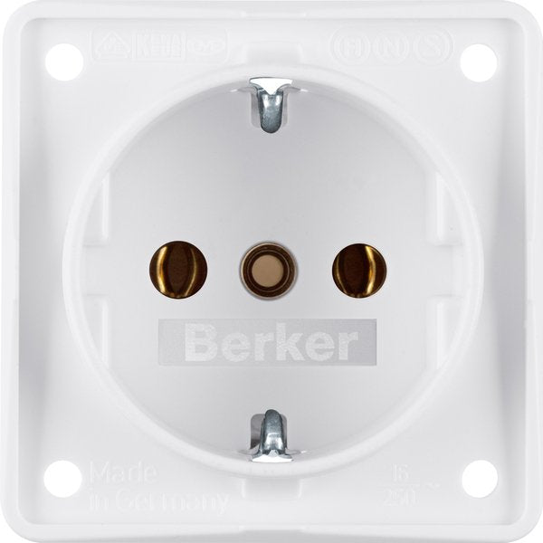 Berker - Steckdose Schuko-Steckd.pws 941852502 m.Schraubklemmen