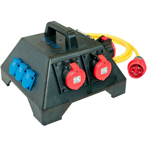 Gifas Electric - CEE-Steckdosen-Kombination (IEC 60309) Vollgummi-Verteiler 3531103N63.003WD63