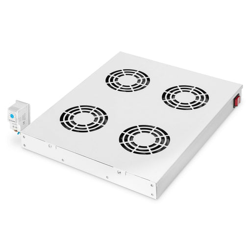 DIGITUS - Lüfter (Schaltschrank) 19" Einschublüfter 4Stck DN-19 FAN-4-HO inkl.Thermostat