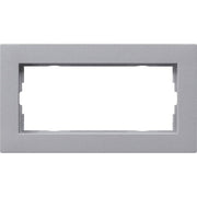 Gira - Abdeckrahmen 2fach alu 1002255 ohne.M