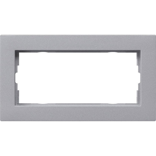 Gira - Abdeckrahmen 2fach alu 1002255 ohne.M