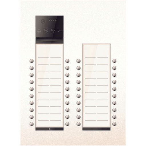 TCS Tür Control - Türstation für Türkommunikation PES PRO IP Vid. Außenst. AVU400440-0019 40T/2 UP R9010