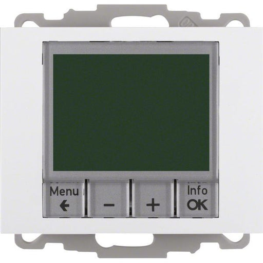 Berker - Raumthermostat/Uhrenthermostat Temperaturregler pws/gl 20447109 mit Schließer