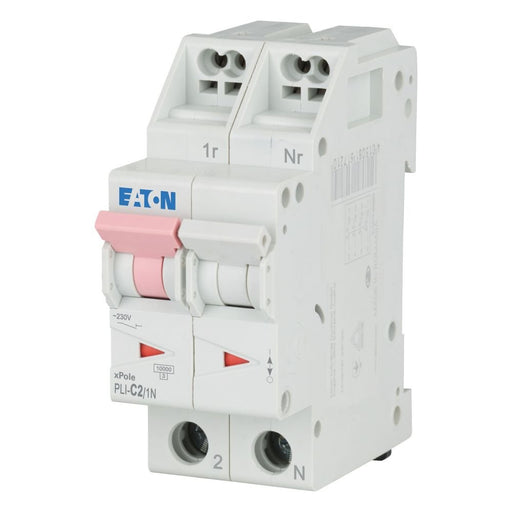 Eaton - Leitungsschutzschalter PLI-C2/1N C 2A, 1p+N Steckkl
