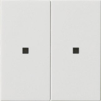 Gira - Bussystem-Tastwippe KNX RF Bedienaufsatz 2-f. 510703 Reinweiß