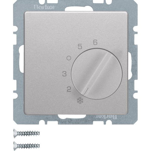 Berker - Raumthermostat Temperaturregler alu/lack 20266084 Wechsler+Zentralst