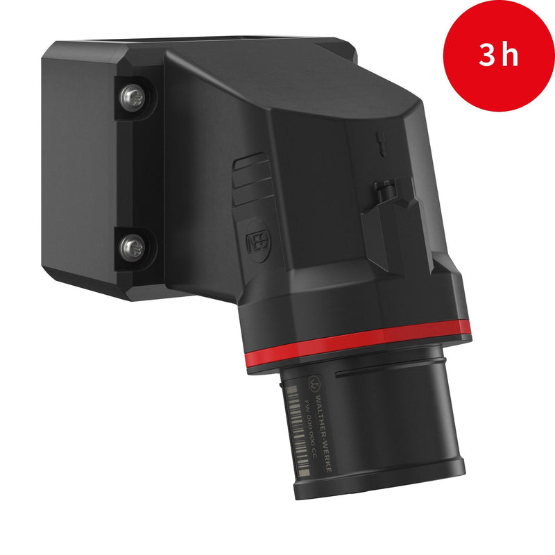 Walther Werke - CEE-Gerätestecker (IEC 60309) CEE NEO Wandgerätestecker FW714403CC 16A 4P 3h IP54 − 5 Stück