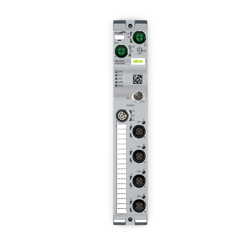 WAGO - Feldbus, Dez. Peripherie - Funktions-/Technologie-Modul Anschlussblock 765-4203/100-000 4-Port-IO, EtherCAT