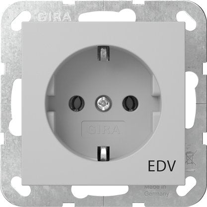 Gira - Steckdose Aufdruck EDV 4458015 Grau