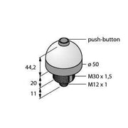 Turck - Kapazitiver Näherungsschalter Bestückungssensor K50APPBRRCQ Pick-to-Light