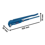 Bosch - Rohrzange Eckrohrzange 90°, 420 mm 1600A02W3V