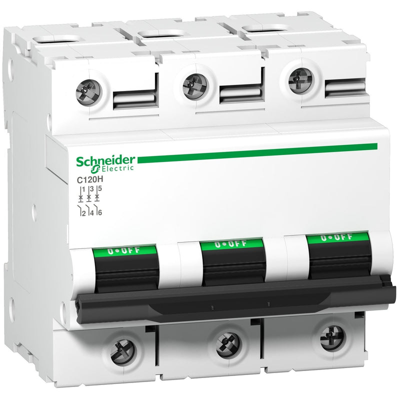 Schneider Electric - Leitungsschutzschalter A9N18467 C120H, 3P, 63A