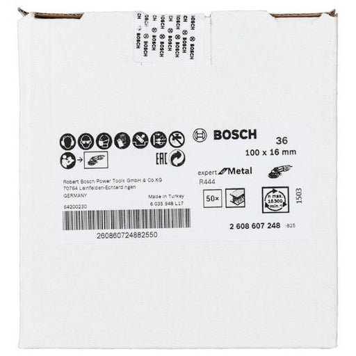 Bosch - Trenn-/Schleifscheibe Fiberschleifscheibe R444, 2608607248 Expert for Metal