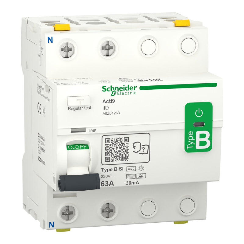 Schneider Electric - Fehlerstrom-Schutzschalter FI-Schalter A9Z61263 2P 63A 30mA