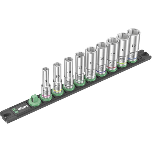 Wera - Steckschlüsselset Nuss-Magnetleiste 05005440001 B Deep 1