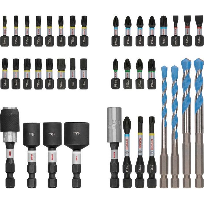 Bosch - Werkzeugset PRO Impact Schrauberbits 2608521U85VE(40) und Multi − 3 Packung