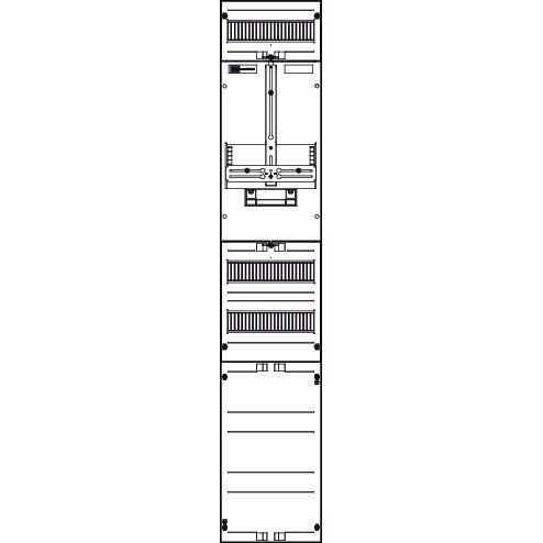 ABN - Zählerfeld Wandlerzählerfeld ZM19X005N Universell 1ZP