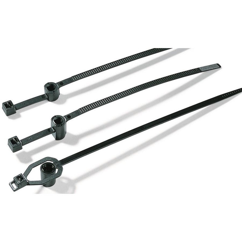 HellermannTyton - Kabelbinder Befestigungsbinder T50RS5 PA66 BK 100 190x4,6 schwarz − 100 Stück