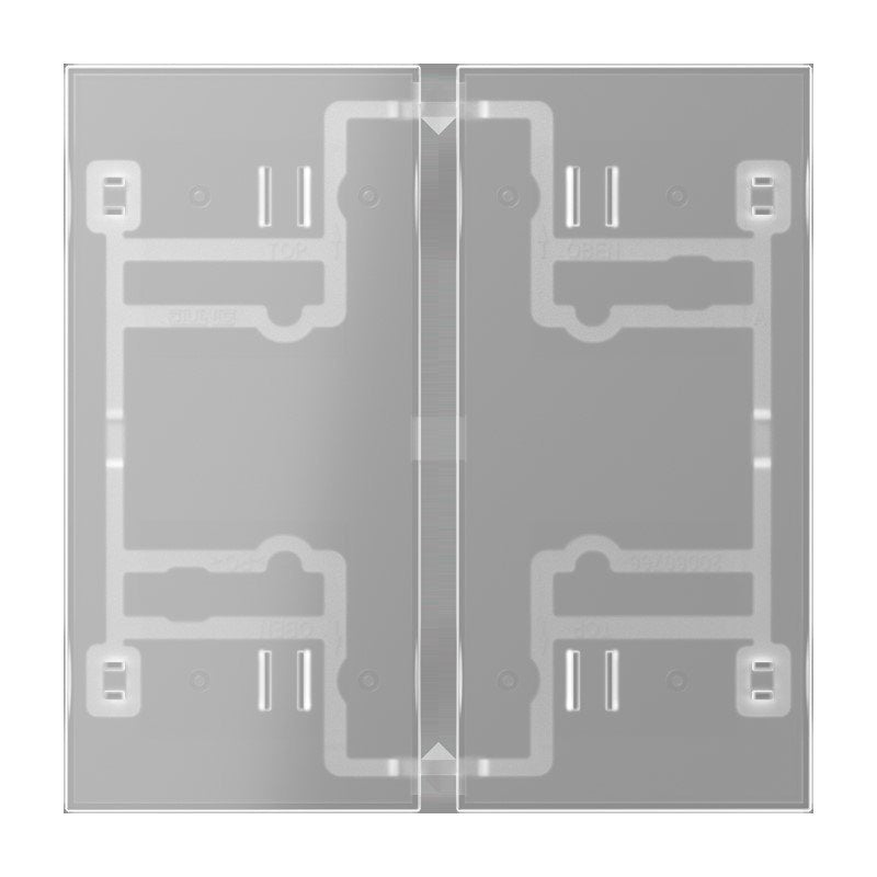Jung - Abdeckung/Bedienelement für Installationsschalterprogramme Tastensatz 2fach 402 TSA T transparent