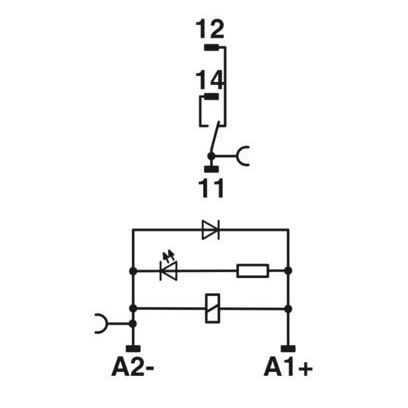 Phoenix Contact - Schaltrelais Relaismodul RIF-0-RPT-24DC/21/MS − 10 Stück