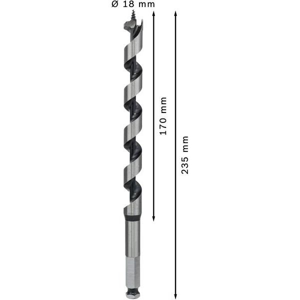 Bosch - Bohrer PRO Wood 2608597631 Holzschlangenbohrer