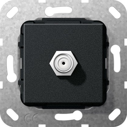 Gira - Einsatz/Abdeckung für Kommunikationstechnik SAT F Buchse sw matt 565010 Gender Changer