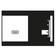 Jung - Multifunktions-Anschlussdose Multimedia-Anschluss ws MA LS 1112 HDMI m.Tragring