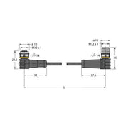 Turck - Konfektioniertes Sensor-Aktor-Kabel Verbindungsleitung WKS4.4T2WSS4.4T/TXL PUR
