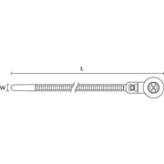 HellermannTyton - Kabelbinder Befestigungsbinder 157-00216 200x4,6mm − 1000 Stück