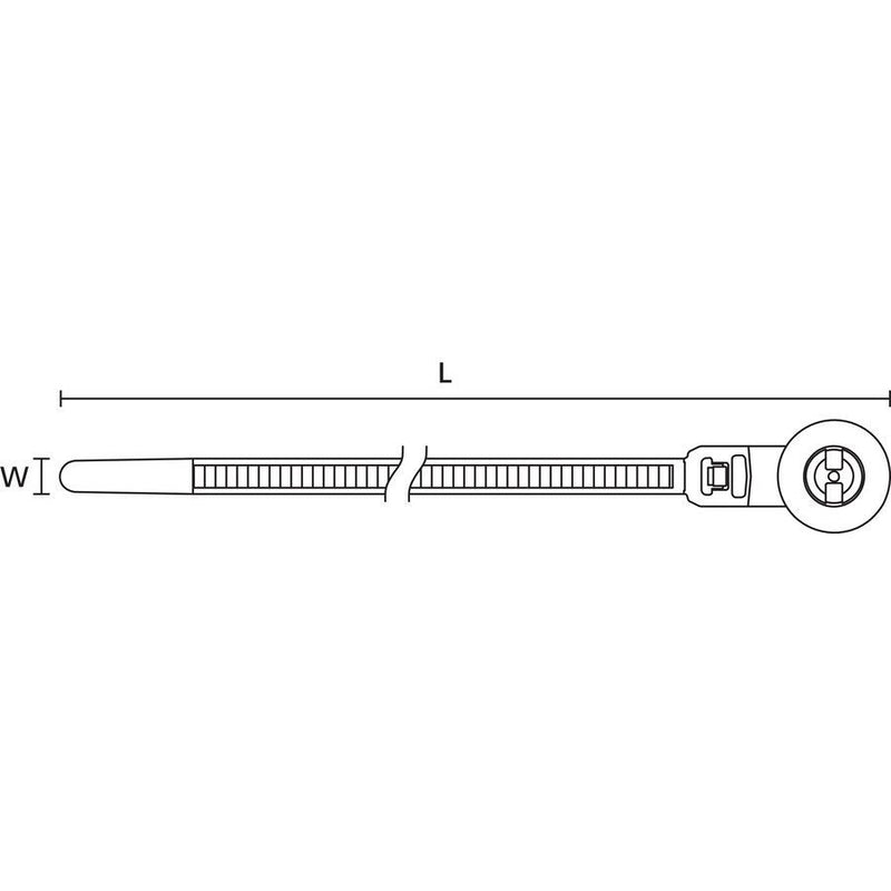 HellermannTyton - Kabelbinder Befestigungsbinder 157-00216 200x4,6mm − 1000 Stück