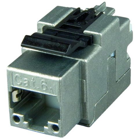 Telegärtner - Modularer Steckverbinder AMJ Modul Cat.6A 100023231 (Komp.ISO)T568A Bli. − 24 Stück