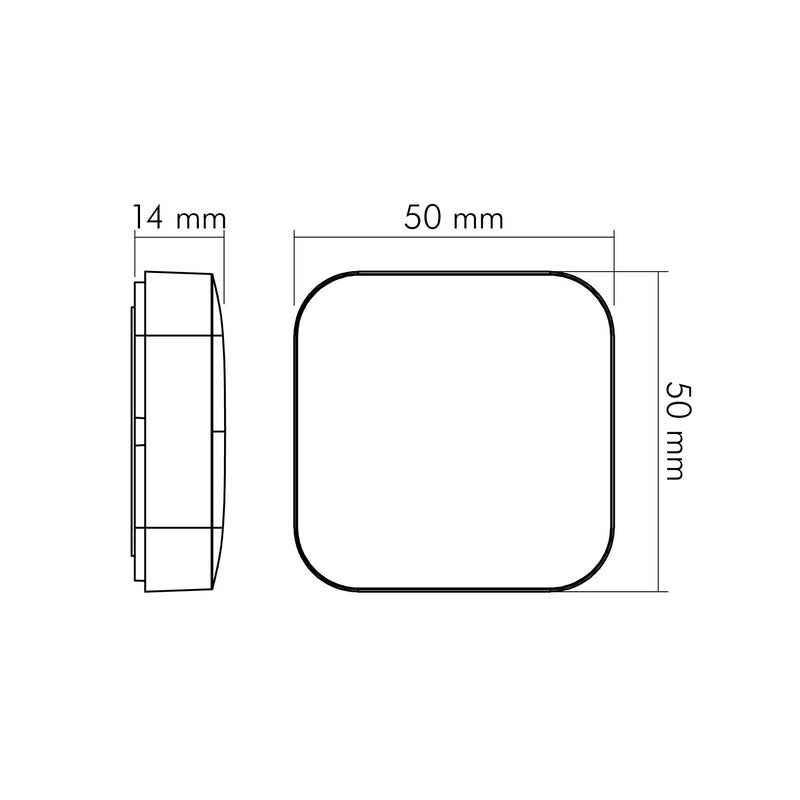 Nobile - Lichtregelsystemkomponente Taster Mini 3-fach BT 9109011003