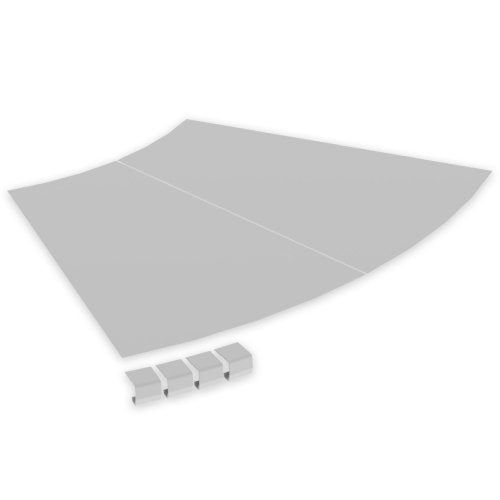 Unex - Deckel Bogen für Kabeltragsystem Abdeckung Flachbogen 67615-44 45 Grad 600 R600