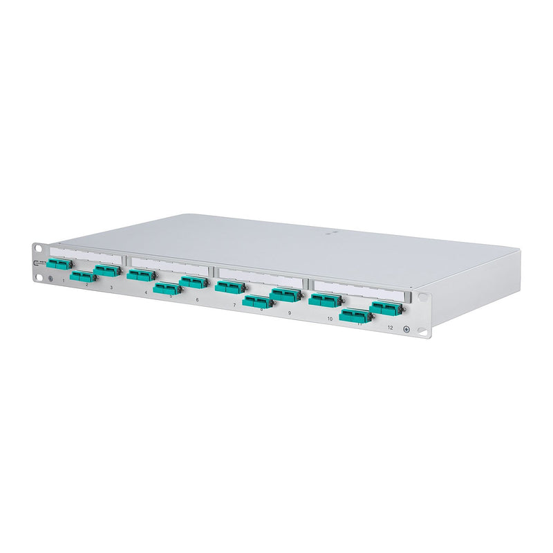 Metz Connect - Patchpanel LWL LWL-Patchfeld OpDAT PF 150205BA12-E 12xSC-D OM3 bestückt