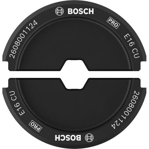 Bosch - Einsatz für Presswerkzeug Kabelschuhe/Verbinder, Aderendhülsen, Schirmanschluss PRO Presseinsatz, E16 CU, 2608001124 16 mm², Kupfere