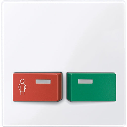 Merten - Zentralelement Klinikinstallation Zentralplatte aws/gl 451425 für Abstelltaster