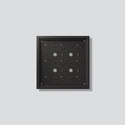 Siedle&Söhne - Montageelement für Türstation Gehäuse-Aufputz GA 612-3/3-01 DG Dunkelgrau-Glimmer