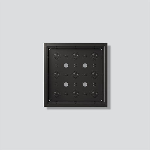 Siedle&Söhne - Montageelement für Türstation Gehäuse-Aufputz GA 612-3/3-01 DG Dunkelgrau-Glimmer