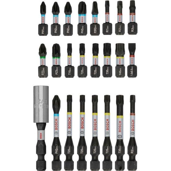 Bosch - Bit-Set PRO Impact Schrauberbit 2608521U75VE(24) Set, 24-tlg. − 3 Packung