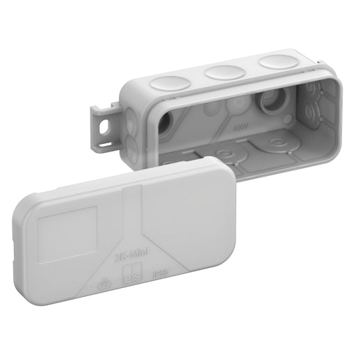 Spelsberg - Dose, Gehäuse für Montage auf der Wand/Decke Verbindungsdose 2K-Mini AB-L 10 Einführungen