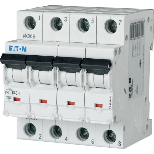 Eaton - Leitungsschutzschalter PXL-C40/4 40A, 4p,Steckkl. C