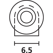 HellermannTyton - Durchführungstülle Schnurschutztülle H126-HV-BK-M1 schwarz − 1000 Stück