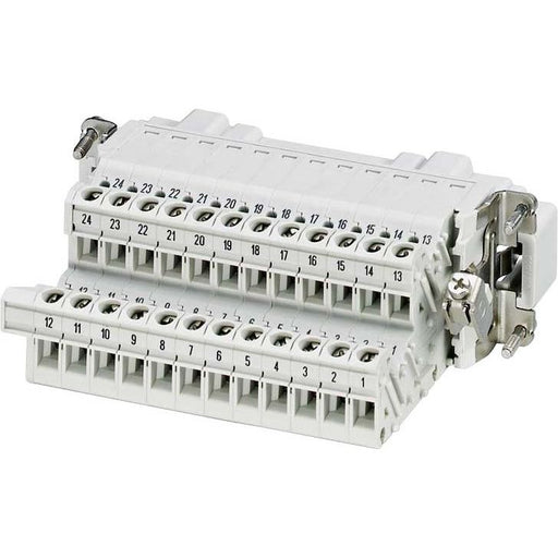 Phoenix Contact - Kontakteinsatz für Rechtecksteckverbinder Klemmenadapter HC-B 24-A-UT-PEL-M Serie B24, 24-polig − 5 Stück