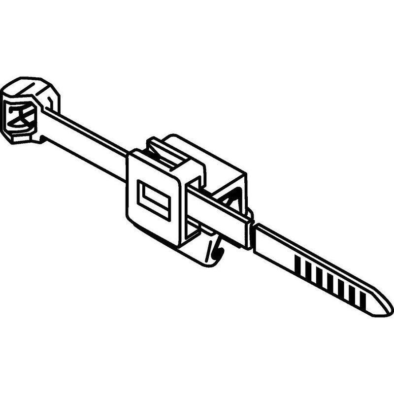 HellermannTyton - Kabelbinder Befestigungsbinder T50ROSEC5B-W schwarz − 500 Stück