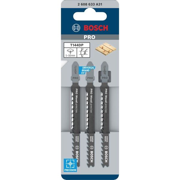 Bosch - Stichsägeblatt PRO Wood precise T144DP 2608633A31 Stichsägeblatt 100