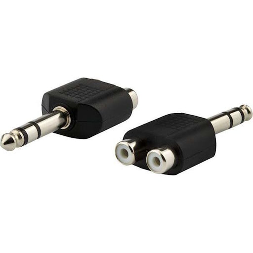 E+P Elektrik - Koax-Kupplung Audio-Adapter GS 38 6,35 StereoSt.+2xCi