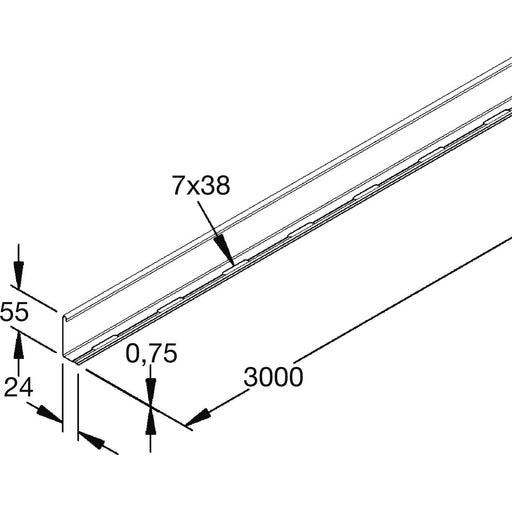 Rico - Trennwand für Kabeltragsystem Trennsteg 151W13-A 60mm Holm