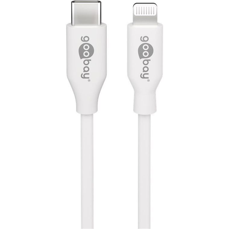 Goobay - Zubehör/Ersatzteile für Batterie/Akku/Ladegerät Sync/Ladekabel 39446 1m,Lightning-USB-C